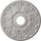 Ekena Millwork Apollo Ceiling Medallion (Canopies up to 5 5/8"), 16 1/2"OD x 3 5/8"ID x 1 1/8"P, Ultra Pure White CM16APUWF - alternate 1